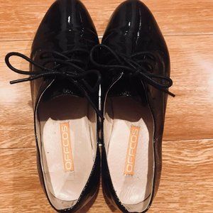 Preowned Offcos Shiny Black Full Leather Shoes